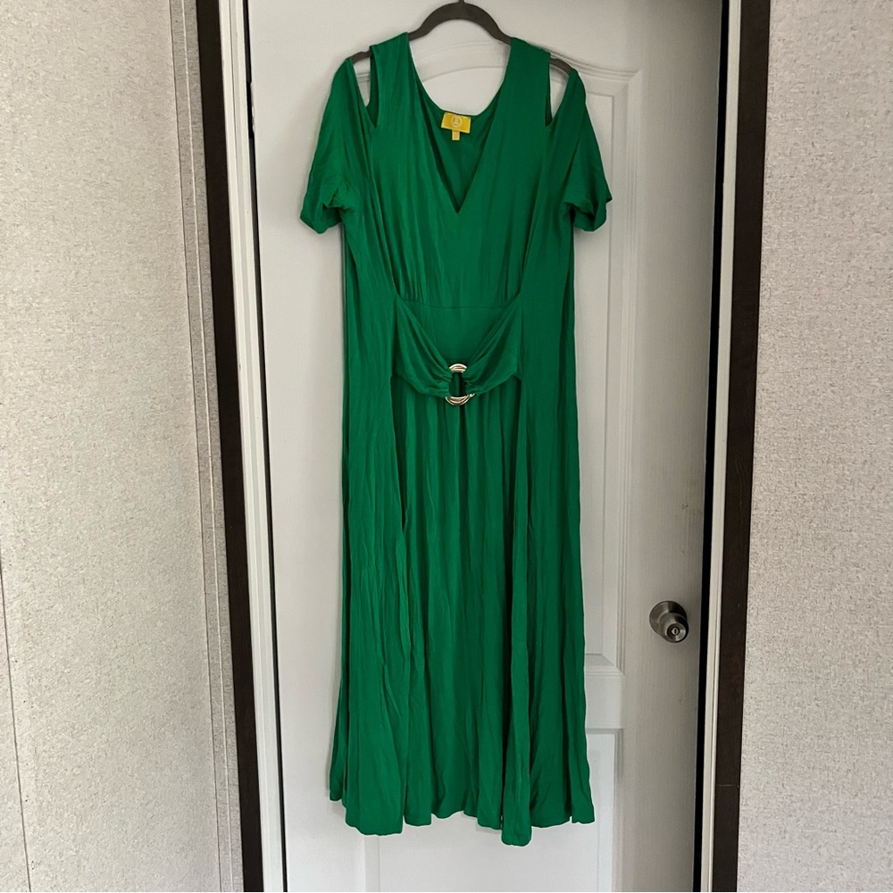Liz Lange Vibrant Green Maxi Dress